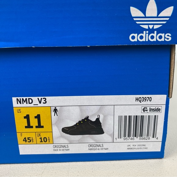 Adidas NMD V3 Originals Shoes Sneakers Trainer HQ3970 Focus Olive Men's Size 9.5 - Picture 8 of 11